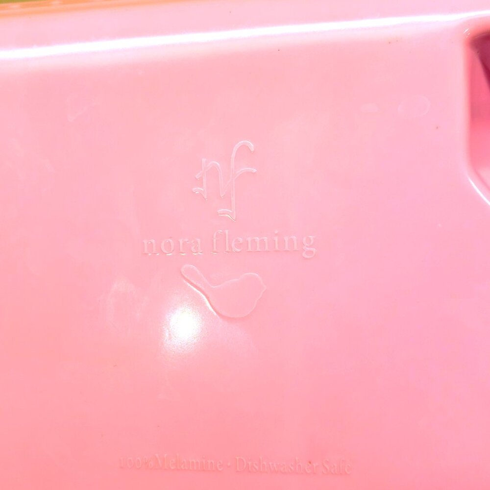 Nora Fleming Set x3 Pastel Melamine Dainty Dishes MEL07 Lot 2020 Dish Green Pink - Picture 4 of 10